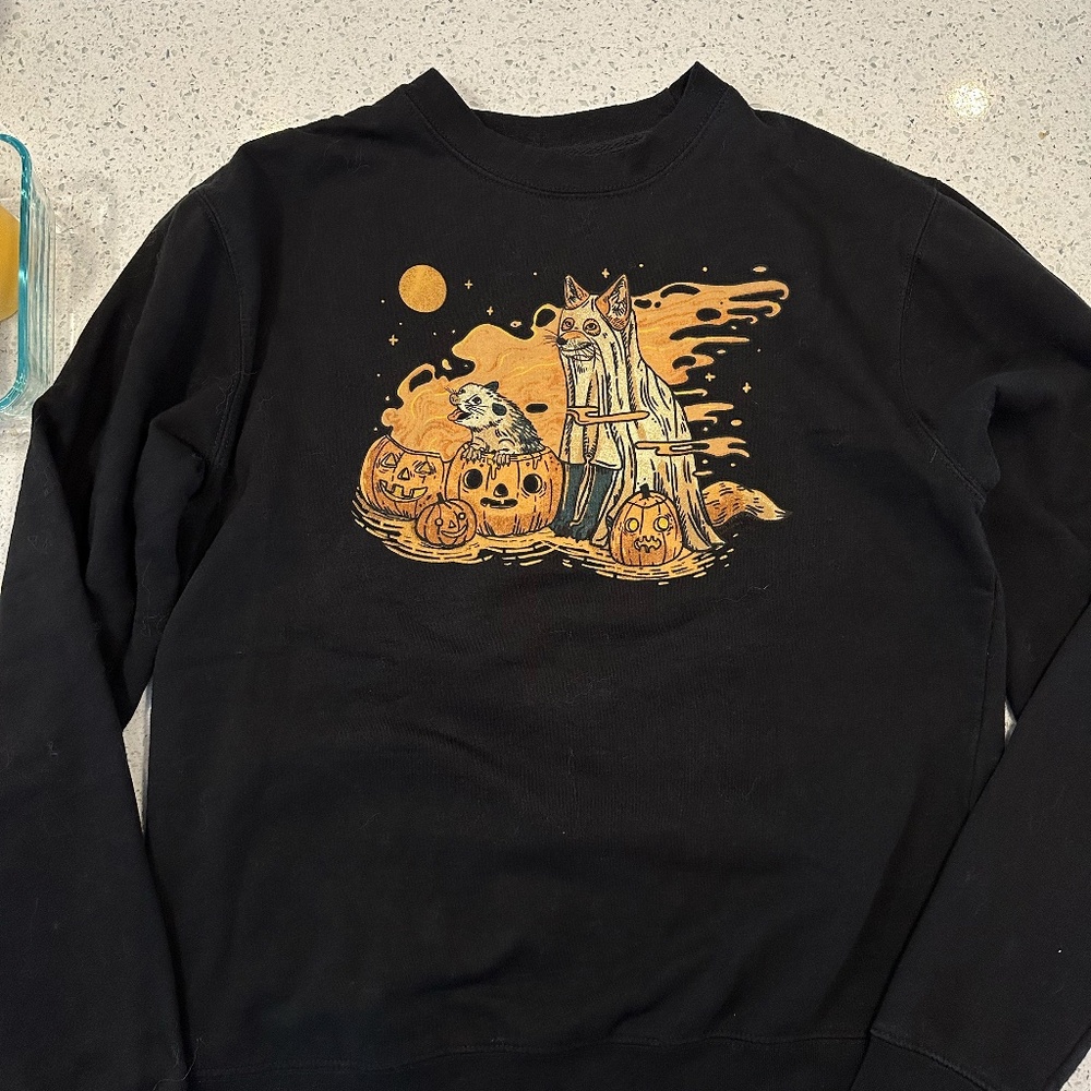 Juniper Foxx Halloween Pullover in black